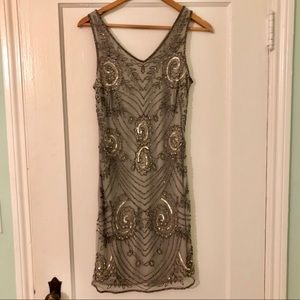 Beaded mini dress